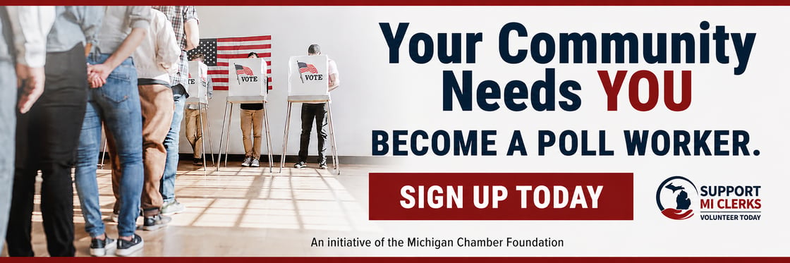 Poll worker banner ad for MCN-1